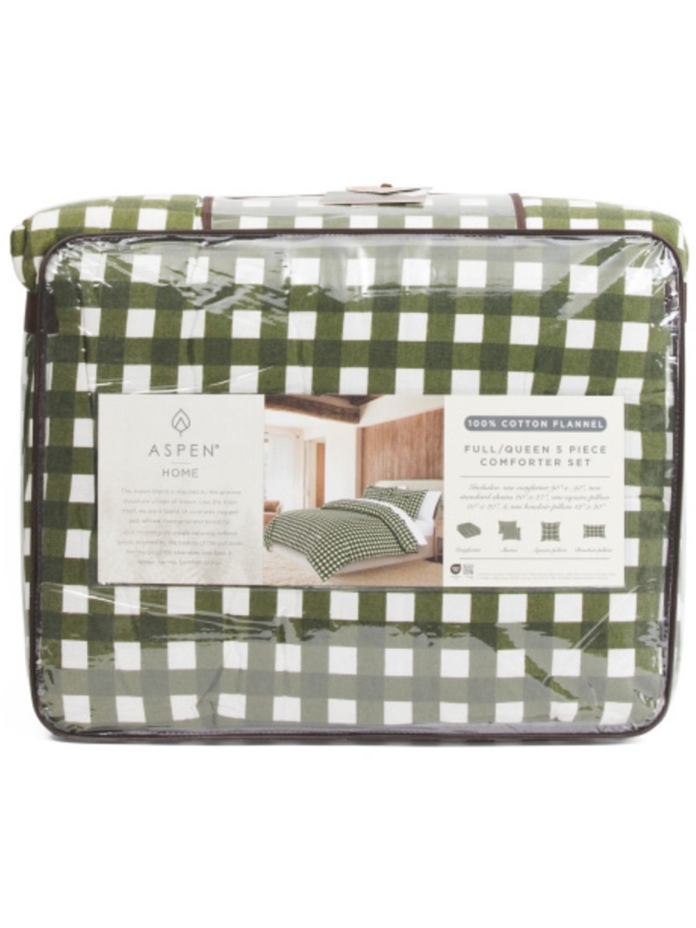 Aspen Home Green Buffalo Check Comforter Set